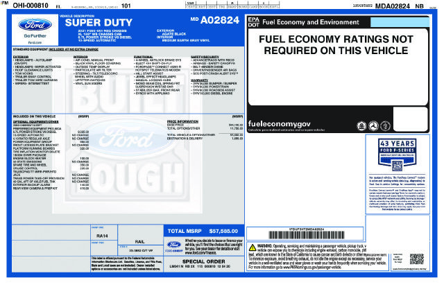 Used 2021 Ford F550 4x4 Regular Cab Super Duty w/ Power Equipment Group image 37
