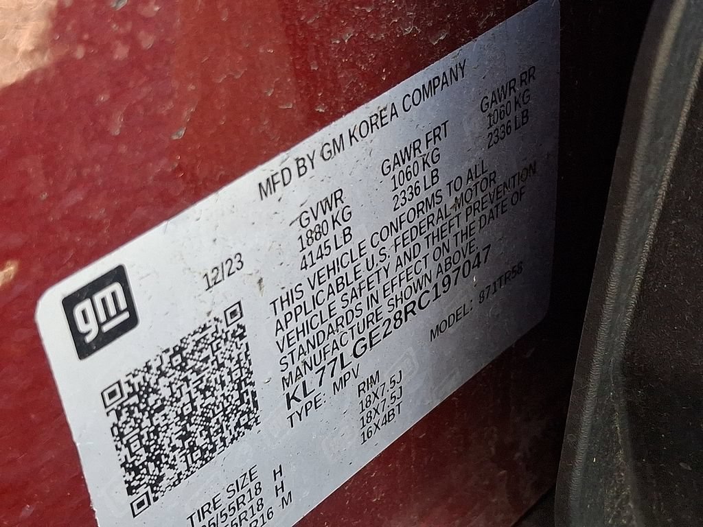 Certified 2024 Chevrolet Trax RS w/ Driver Confidence Package FWD image 27