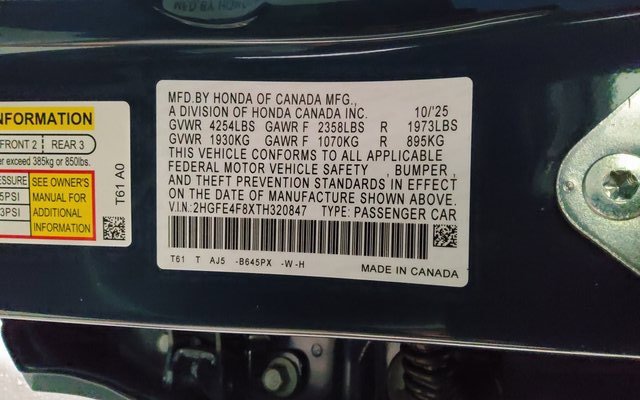New 2026 Honda Civic Sport Touring image 38