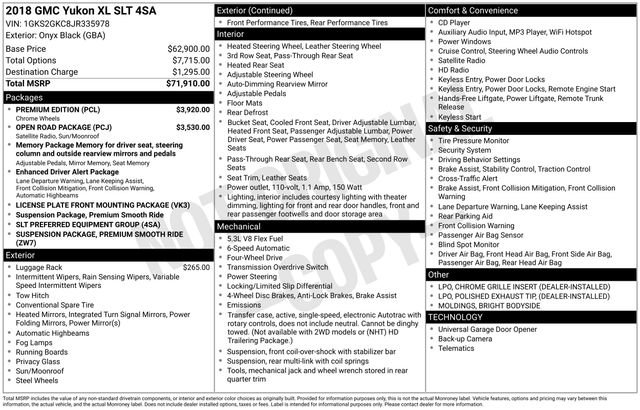 Used 2018 GMC Yukon XL SLT w/ Premium Edition image 20