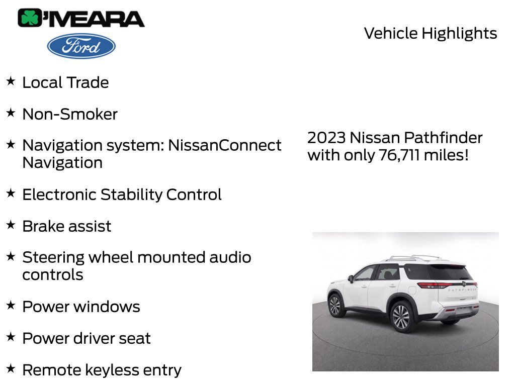 Used 2023 Nissan Pathfinder SL AWD/4WD image 7