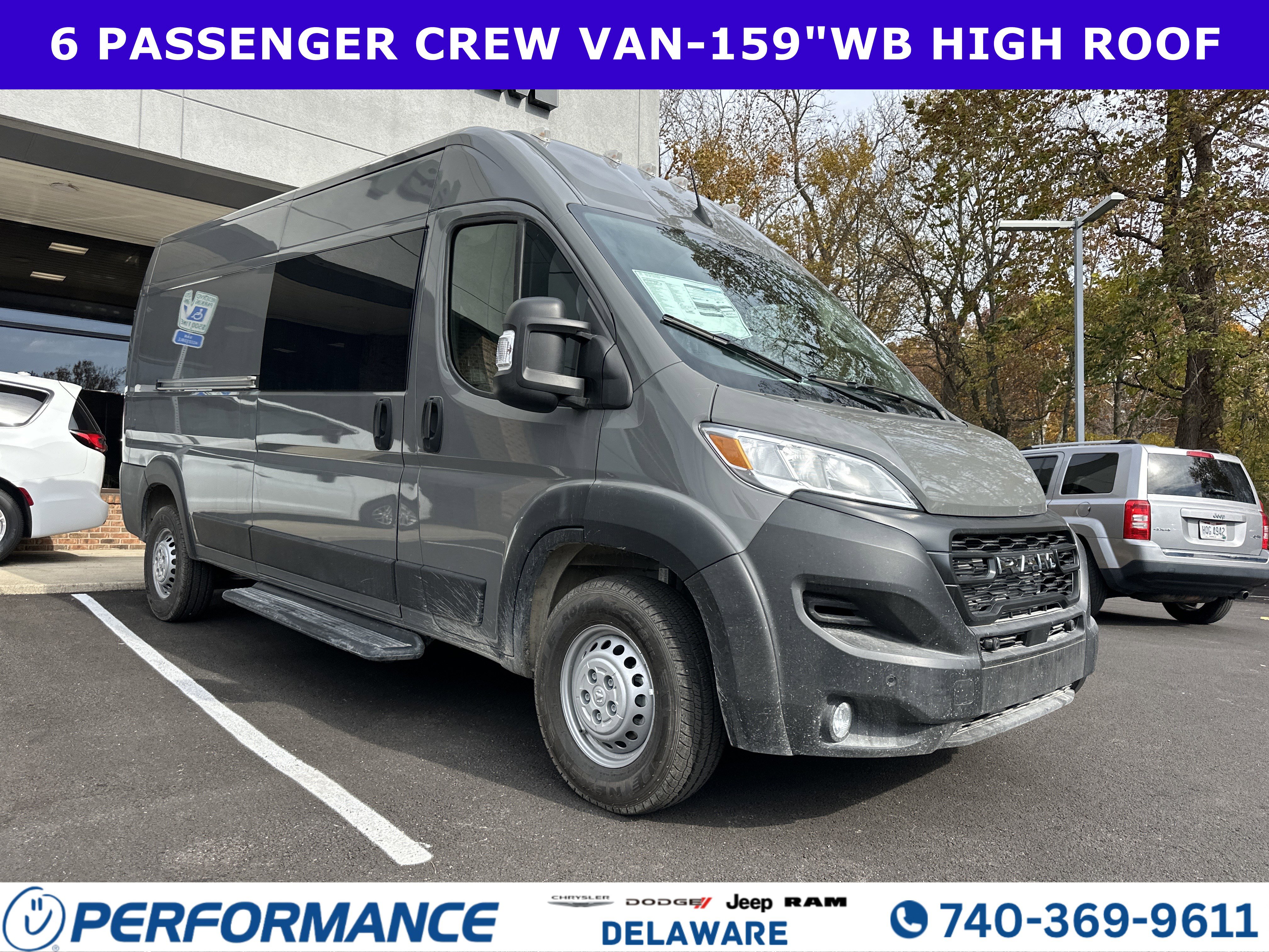 New 2025 RAM ProMaster 2500 w/ Crew Van Package