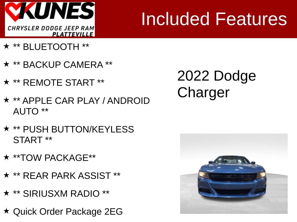 Used 2022 Dodge Charger SXT image 2