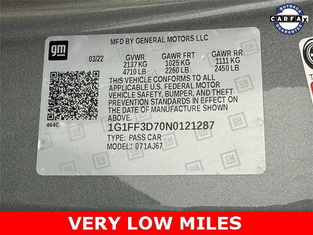 Certified 2022 Chevrolet Camaro SS image 20