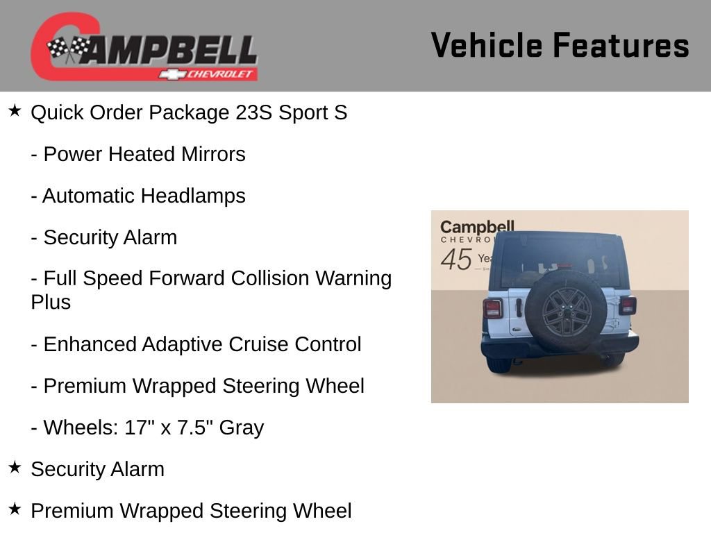 Used 2025 Jeep Wrangler Unlimited Sport AWD/4WD image 16