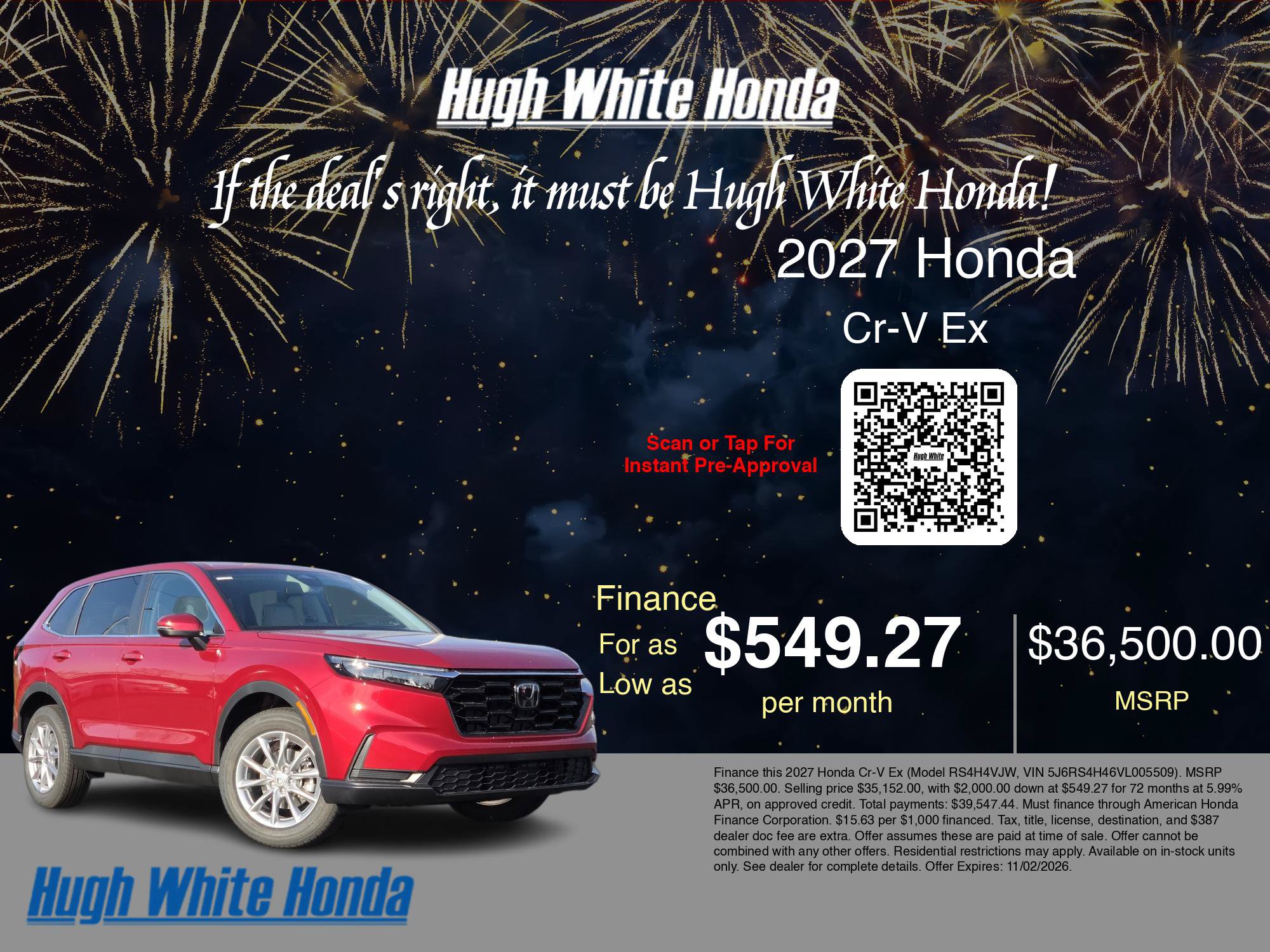 New 2027 Honda CR-V EX image 9