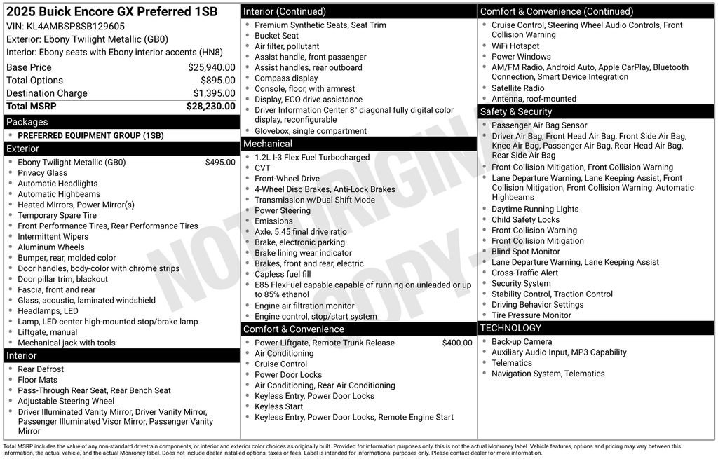 Used 2025 Buick Encore GX Preferred image 40