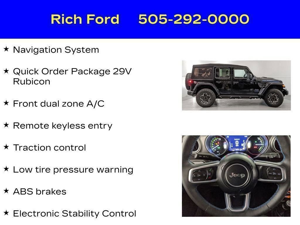 Used 2023 Jeep Wrangler Unlimited Rubicon 4xe AWD/4WD image 19