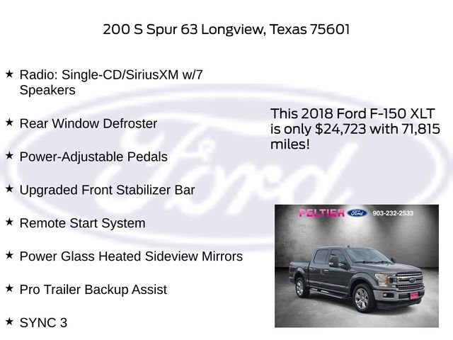 Used 2018 Ford F150 XLT w/ Equipment Group 302A Luxury image 30