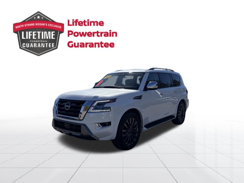 Certified 2023 Nissan Armada Platinum w/ Captain's Chairs Package image 1