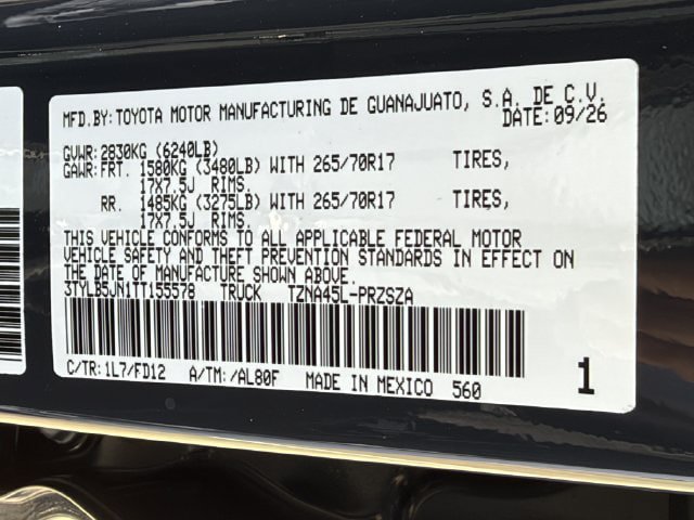 New 2026 Toyota Tacoma TRD Off-Road AWD/4WD image 25
