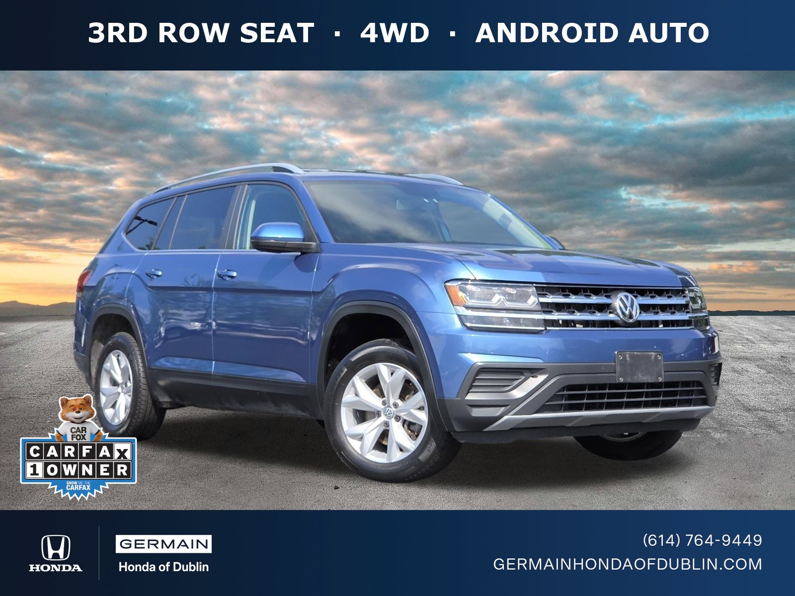 Used 2019 Volkswagen Atlas S w/ Towing Package