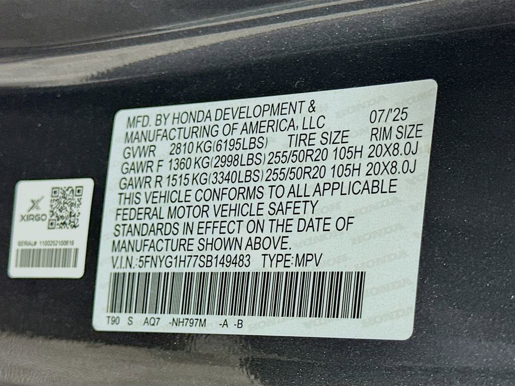 Certified 2025 Honda Pilot Touring image 33