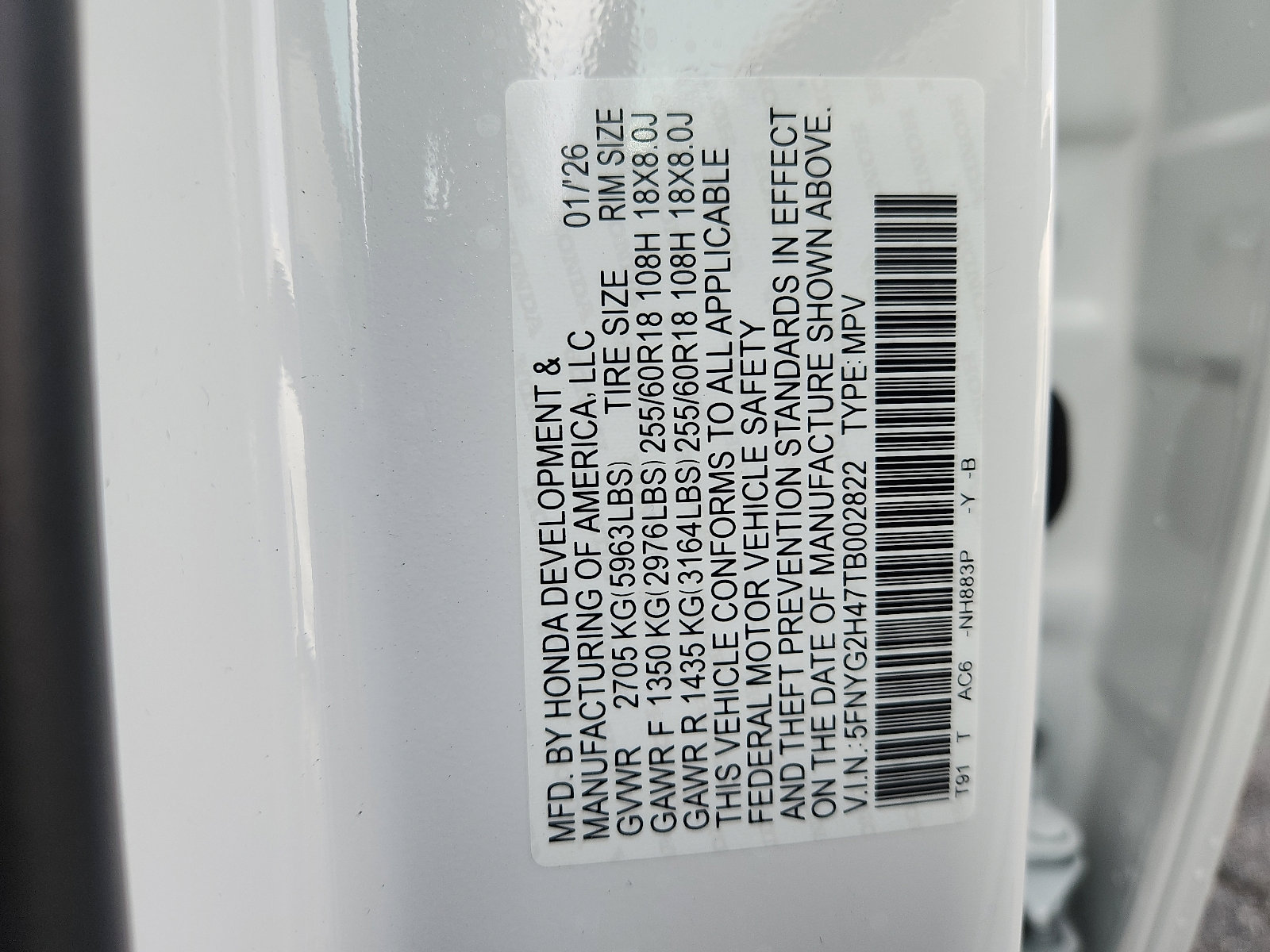 New 2026 Honda Pilot EX-L image 17