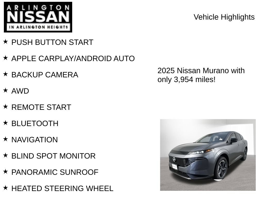 Used 2025 Nissan Murano SL w/ Cargo Package AWD/4WD image 8