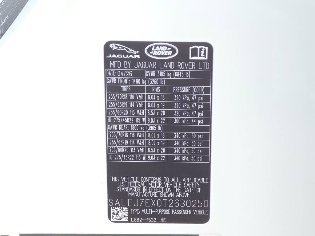 New 2026 Land Rover Defender 110 S AWD/4WD image 36
