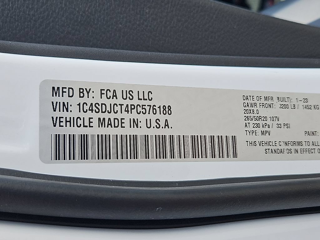 Certified 2023 Dodge Durango R/T AWD/4WD image 30