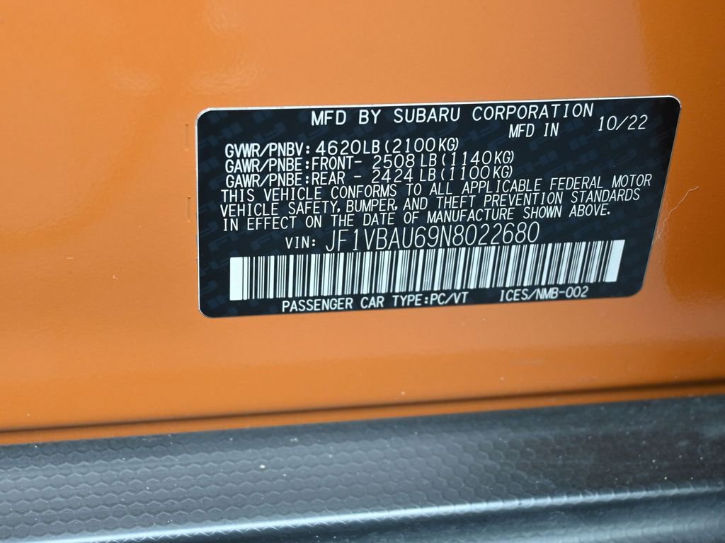Used 2022 Subaru WRX GT image 18