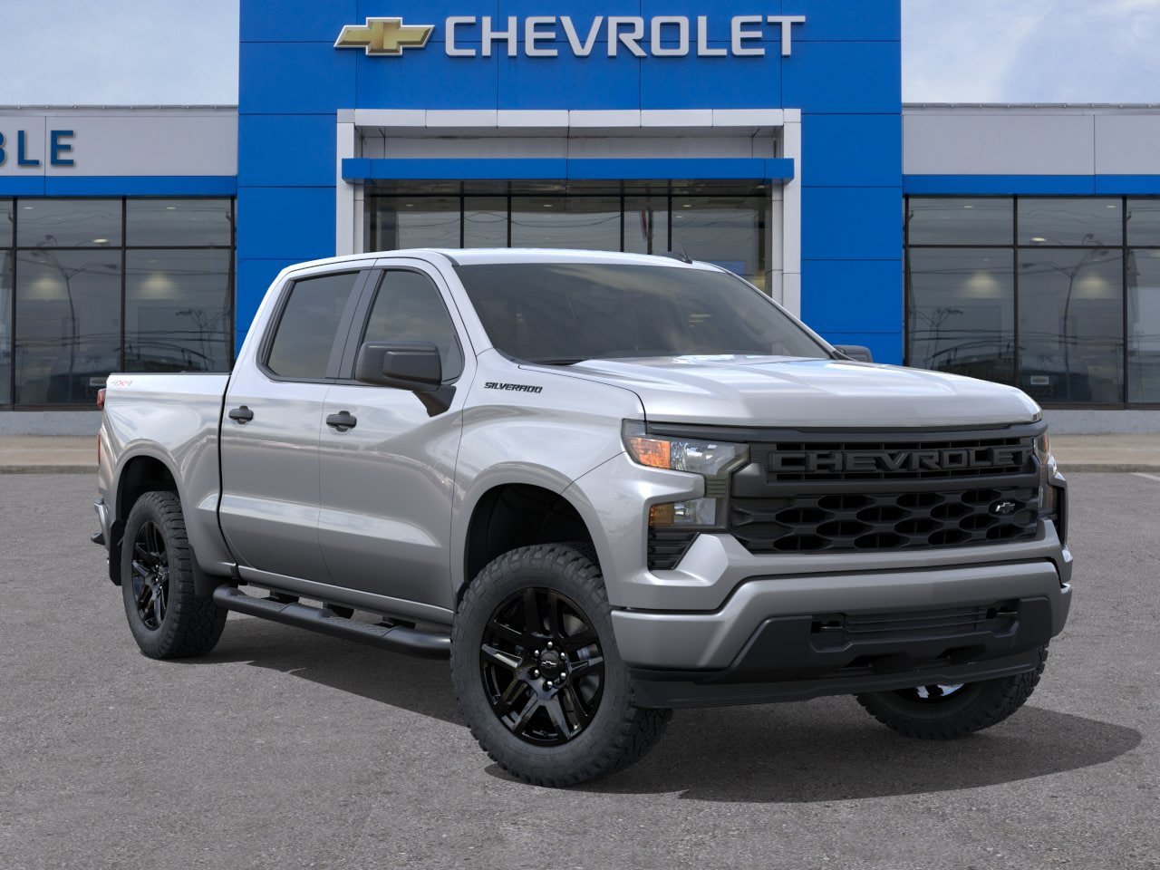 New 2026 Chevrolet Silverado 1500 Custom w/ Turbomax Blackout Package AWD/4WD image 7