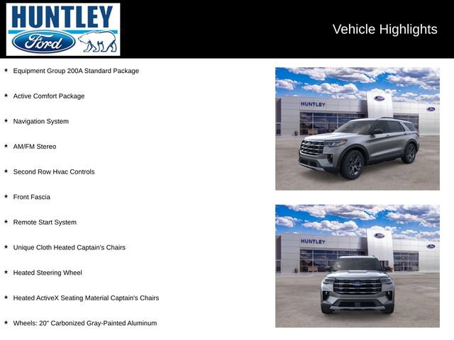 New 2026 Ford Explorer Active w/ Active Comfort Package AWD/4WD image 2