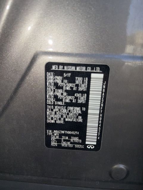 Used 2017 INFINITI QX80 2WD w/ Deluxe Technology Package image 9