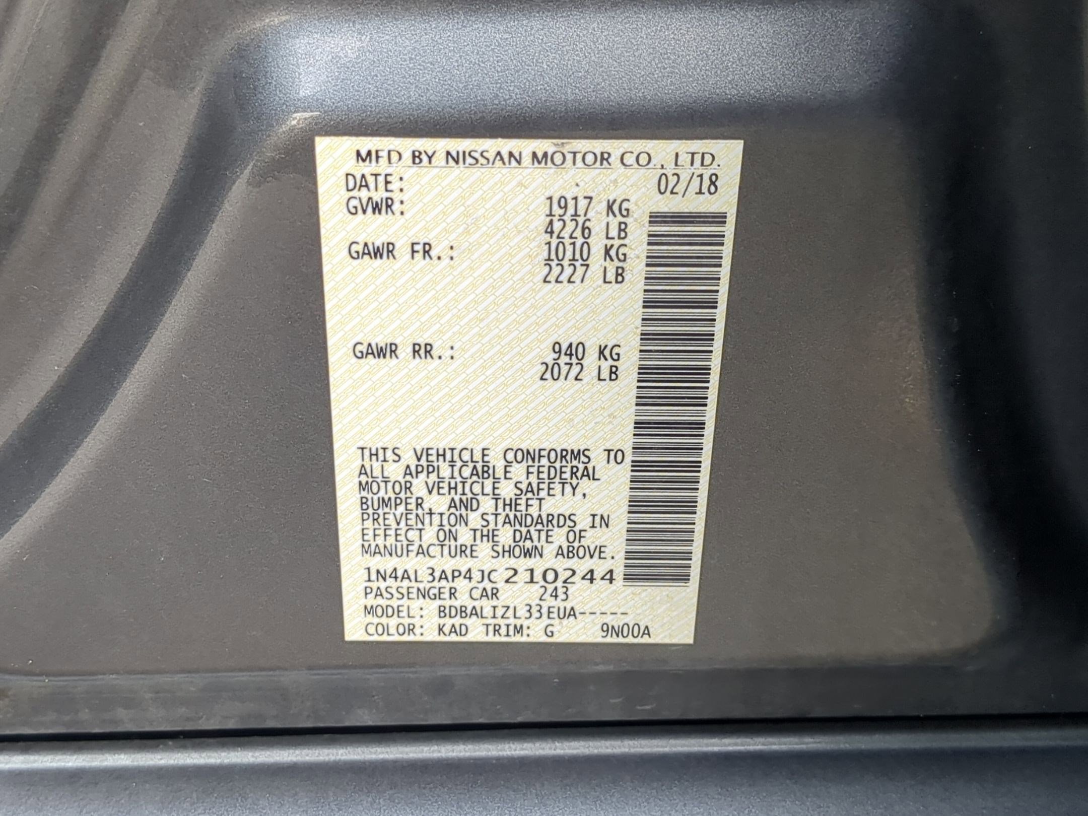 Used 2018 Nissan Altima 2.5 SV image 30