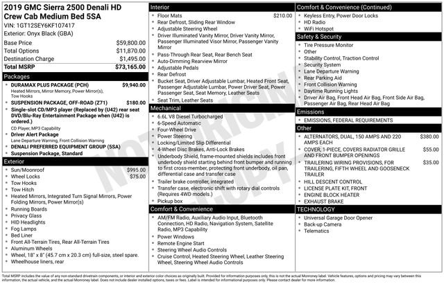 Used 2019 GMC Sierra 2500 Denali w/ Duramax Plus Package image 43