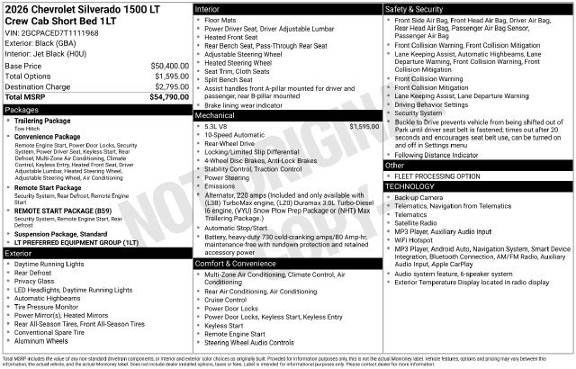 Used 2026 Chevrolet Silverado 1500 LT RWD image 31