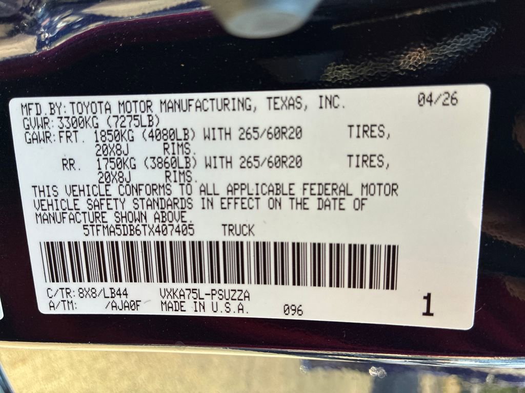 New 2026 Toyota Tundra 1794 Edition image 58