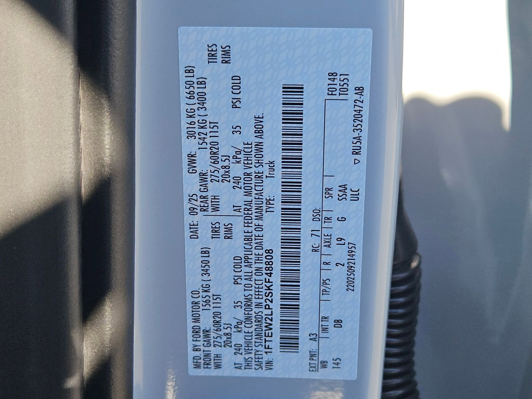 New 2025 Ford F150 STX w/ STX Black Appearance Package image 15