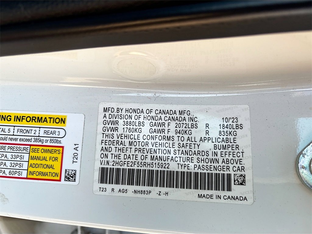 Used 2024 Honda Civic Sport image 29