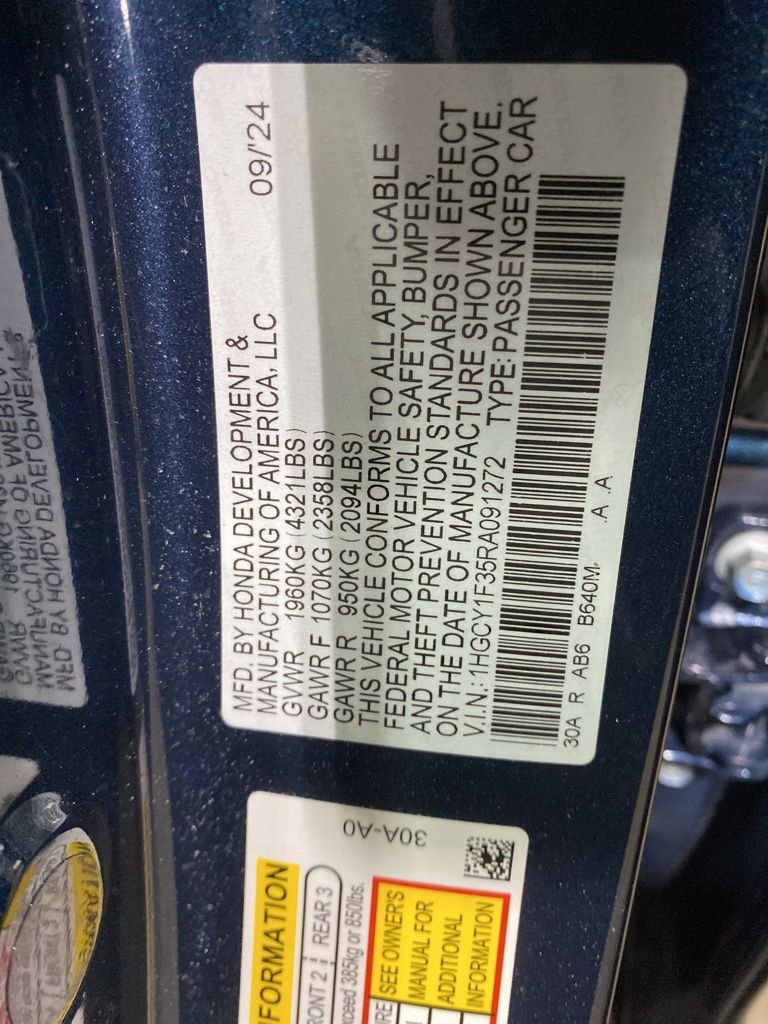 Certified 2024 Honda Accord EX image 19