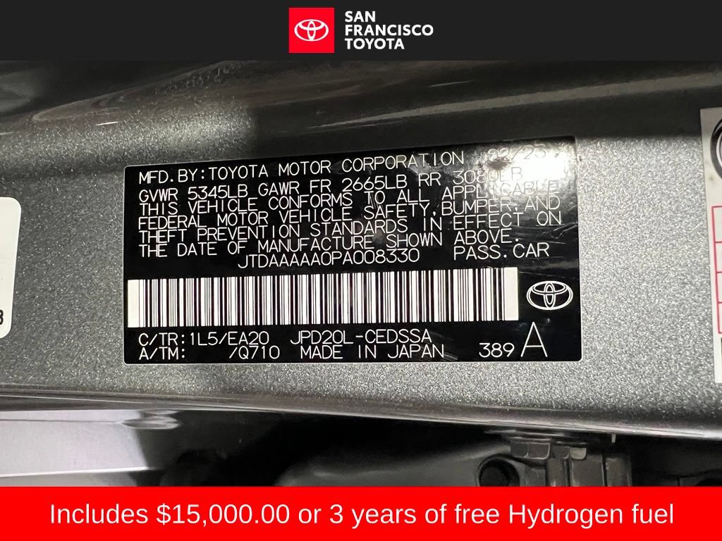 Used 2023 Toyota Mirai w/ Advanced Technology Package RWD image 40