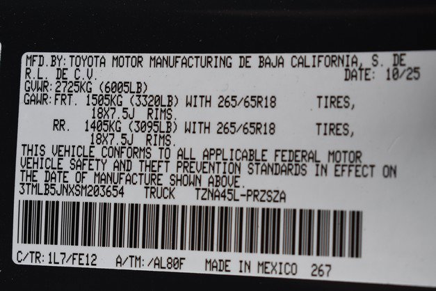 New 2025 Toyota Tacoma TRD Sport image 15