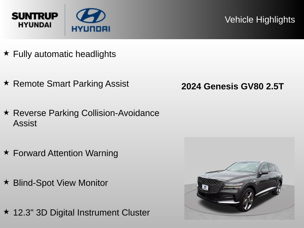 Used 2024 Genesis GV80 2.5T w/ Prestige Package AWD/4WD image 30
