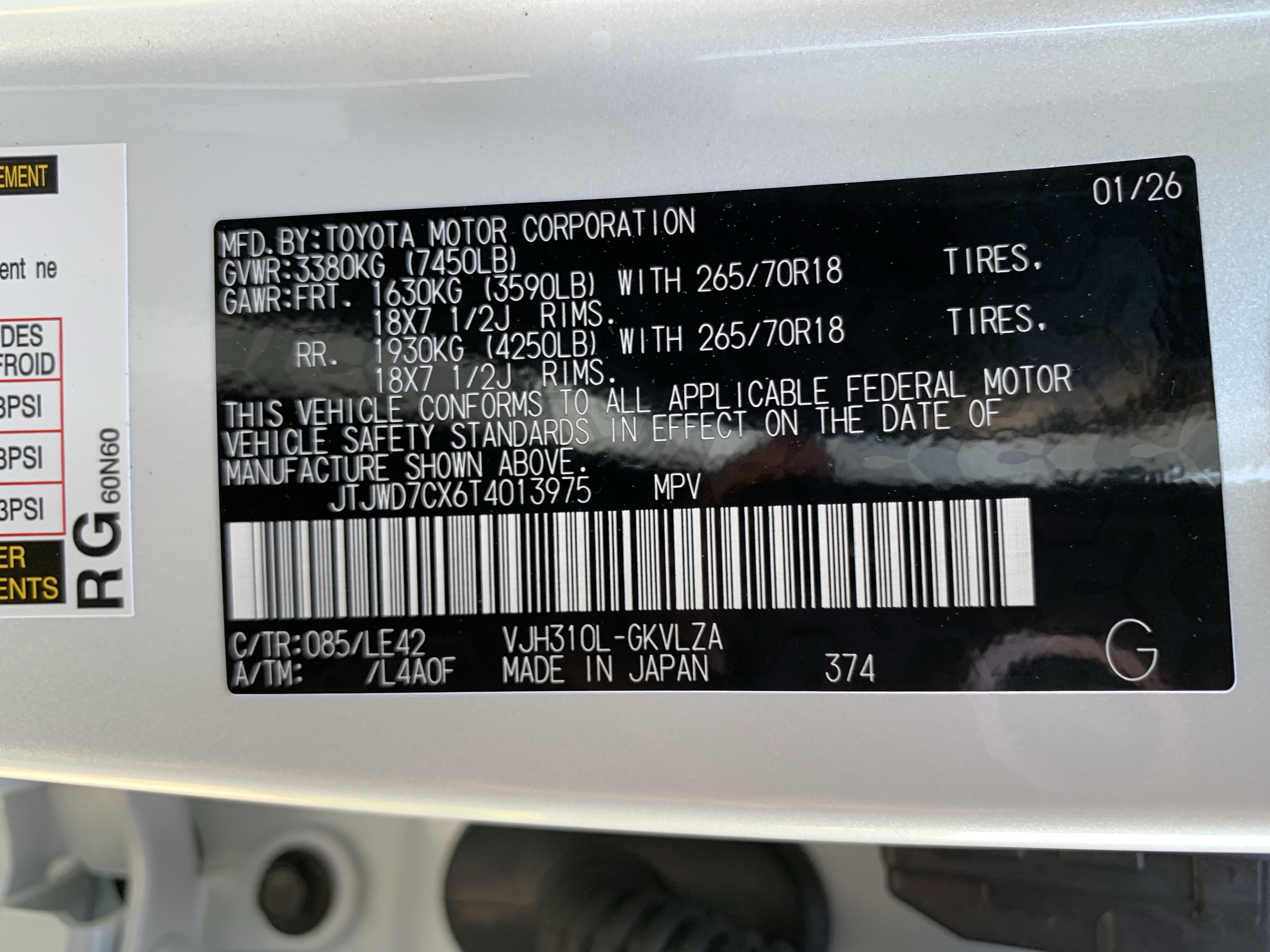 Certified 2026 Lexus LX 700h Overtrail w/ Accessory Package (Z1) image 36