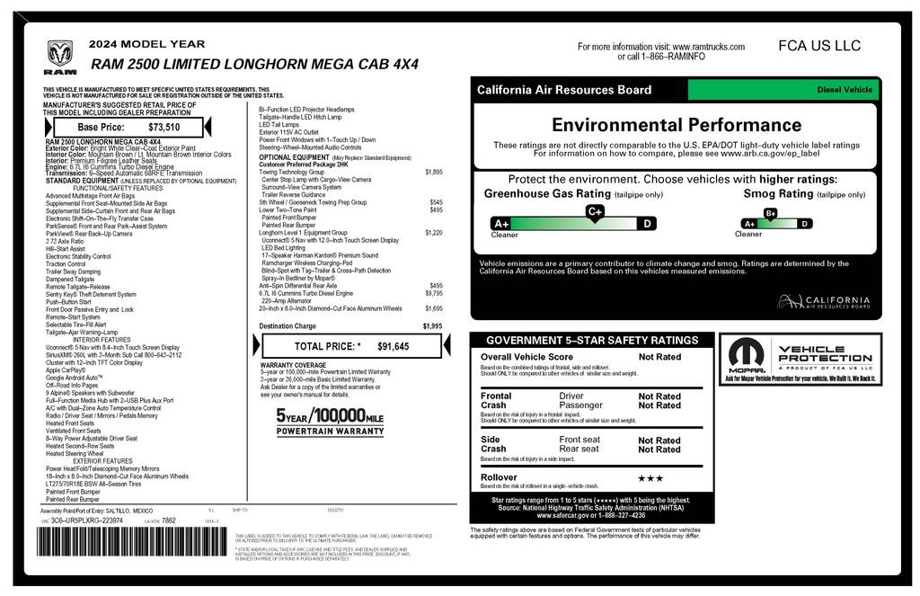 Certified 2024 RAM 2500 Limited w/ Towing Technology Group AWD/4WD image 5