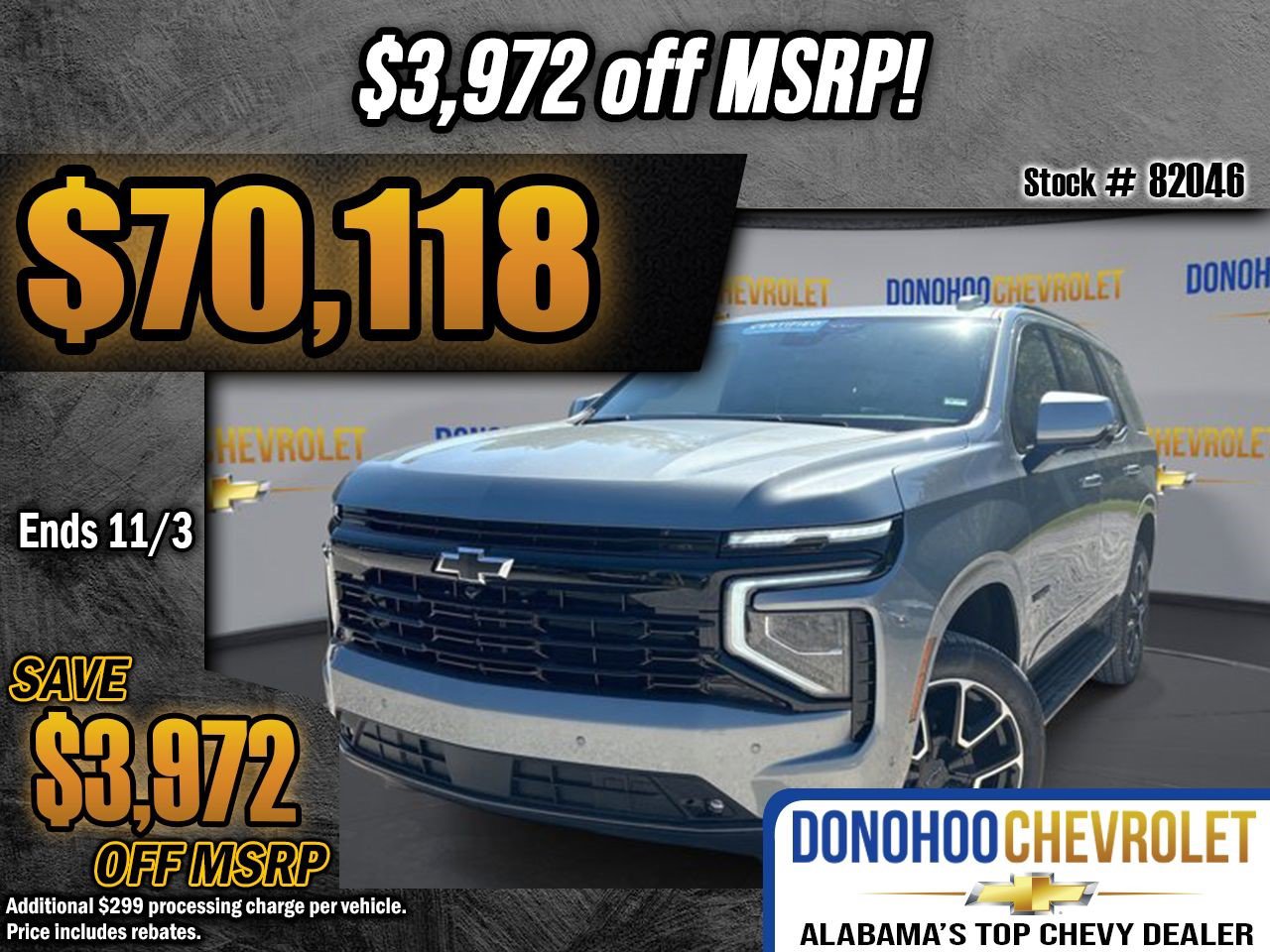 New 2026 Chevrolet Tahoe RST