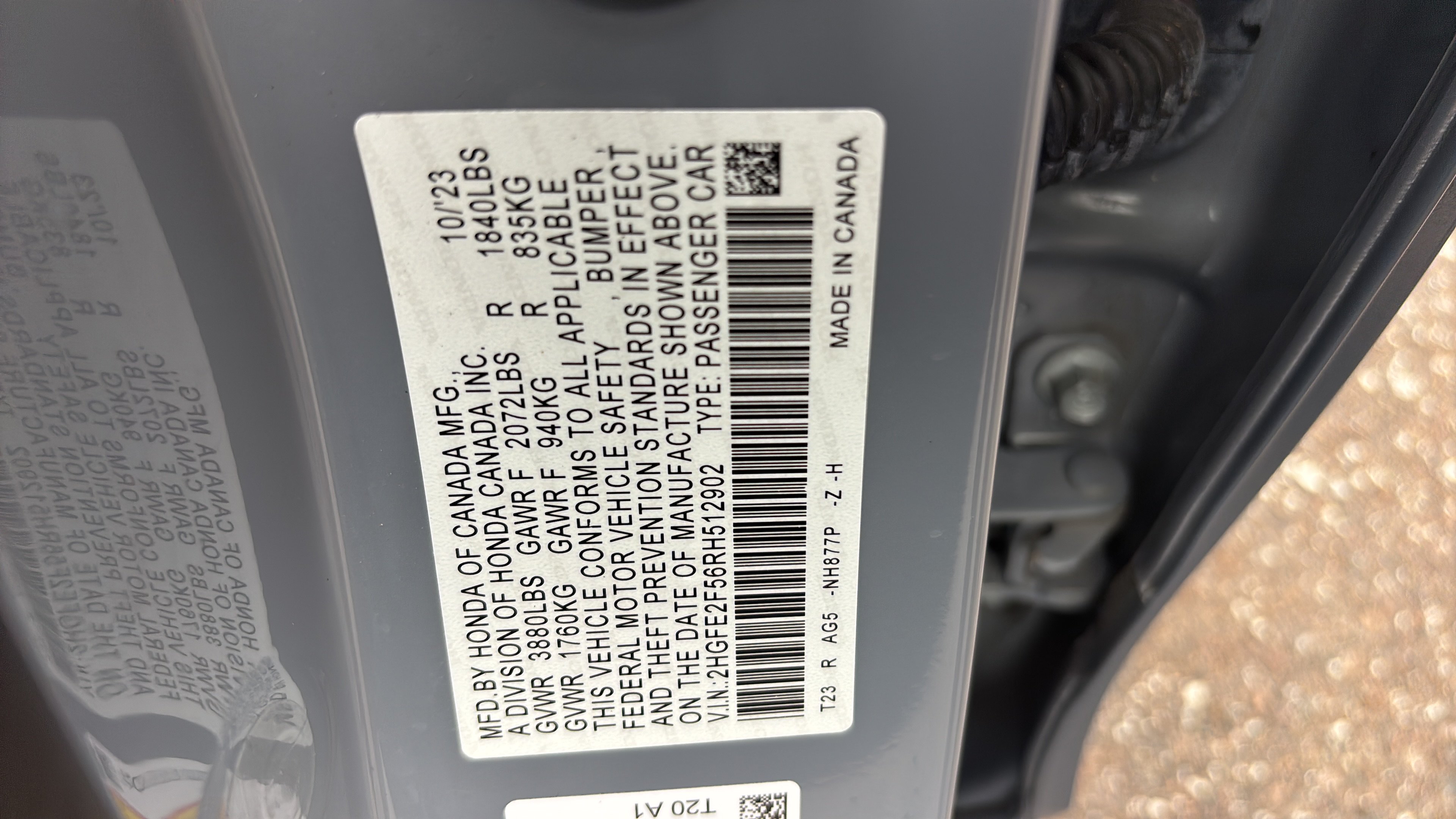 Certified 2024 Honda Civic Sport image 37