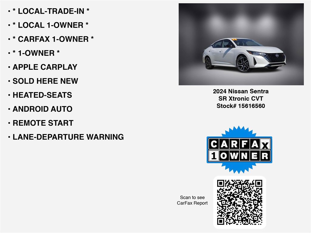 Used 2024 Nissan Sentra SR w/ Trunk Package image 7