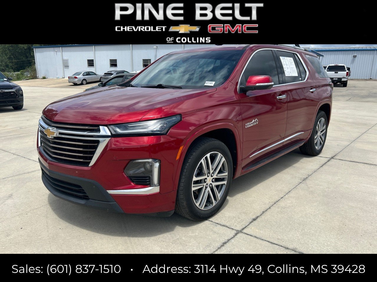Used 2023 Chevrolet Traverse High Country w/ LPO, 'HIT The Road' Package