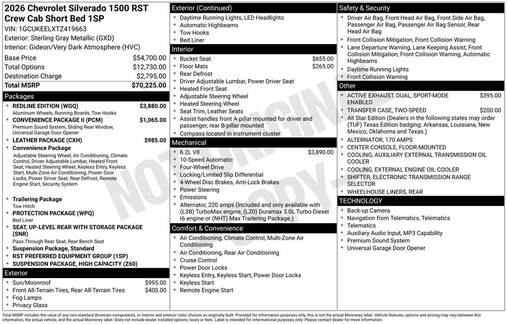 New 2026 Chevrolet Silverado 1500 RST w/ Redline Edition AWD/4WD image 27