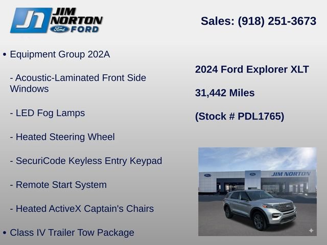 Used 2024 Ford Explorer XLT w/ Equipment Group 202A AWD/4WD image 11
