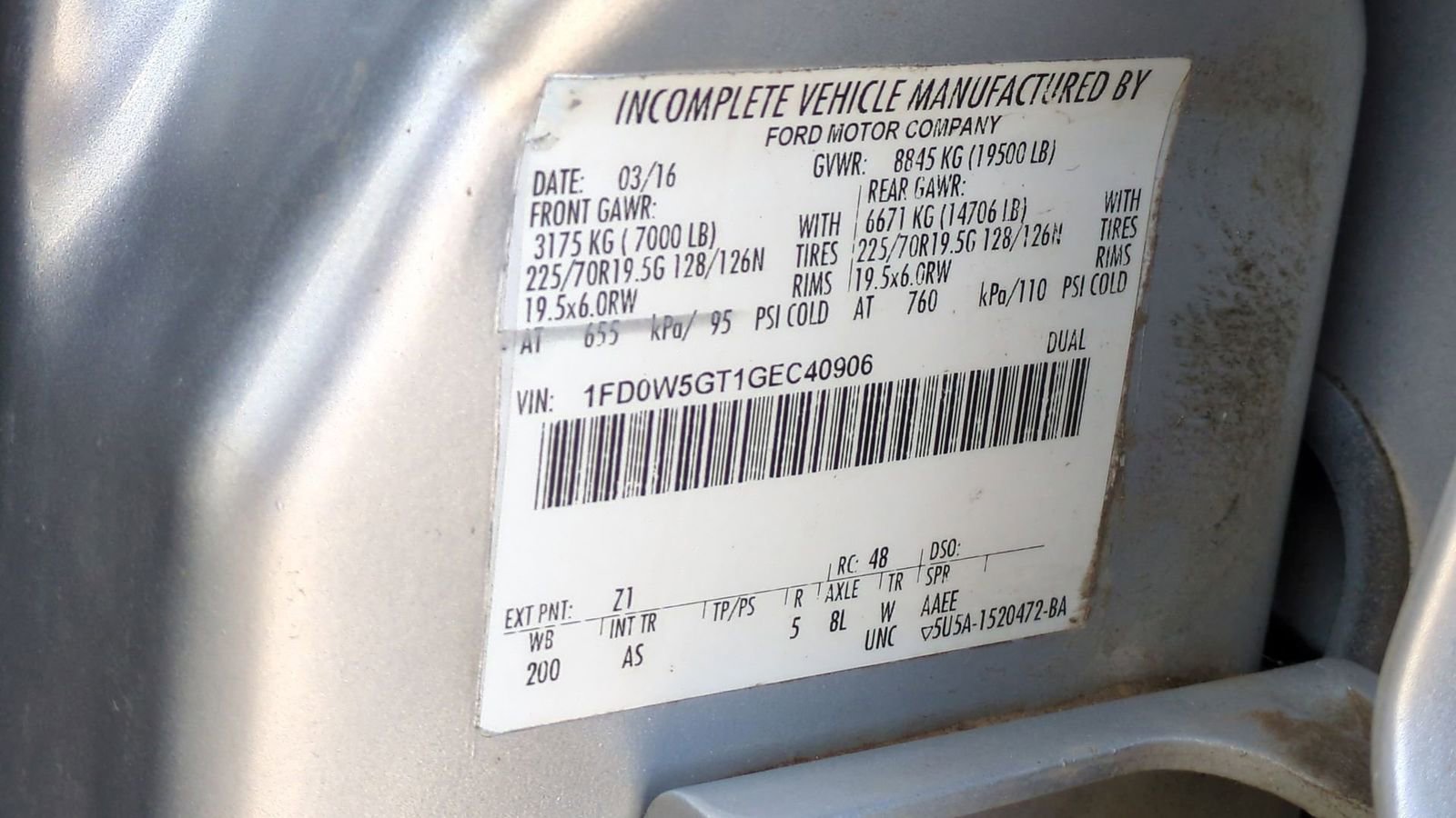 Used 2016 Ford F550 2WD Crew Cab Super Duty image 68