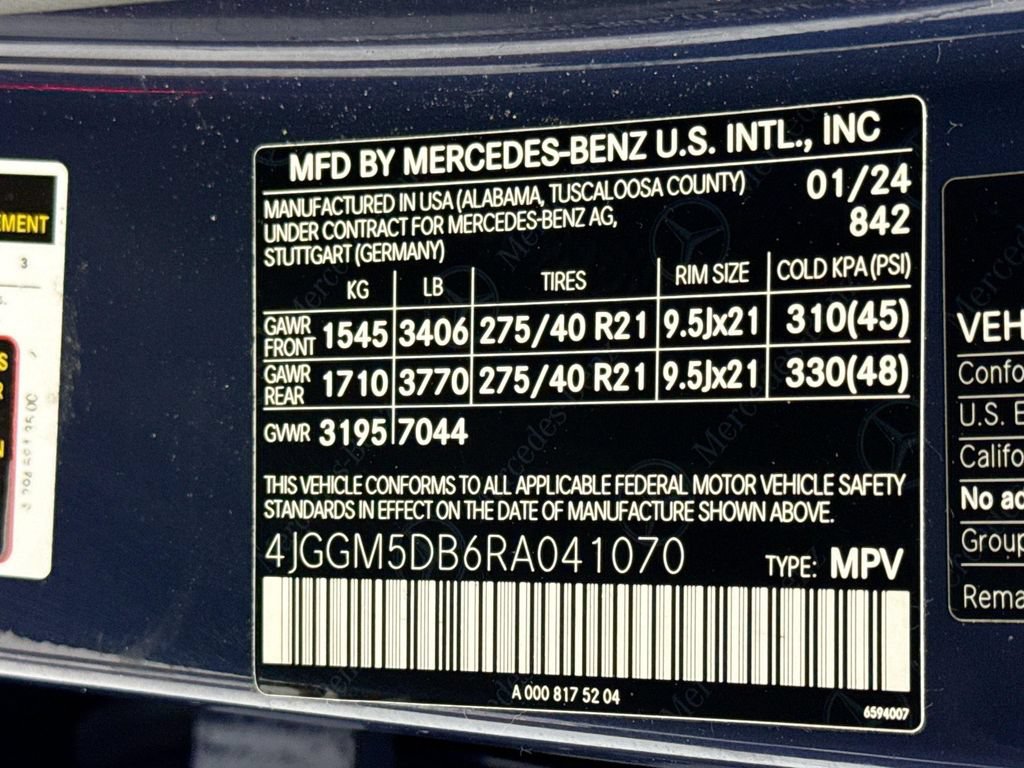 Certified 2024 Mercedes-Benz EQE AMG 4MATIC SUV image 33