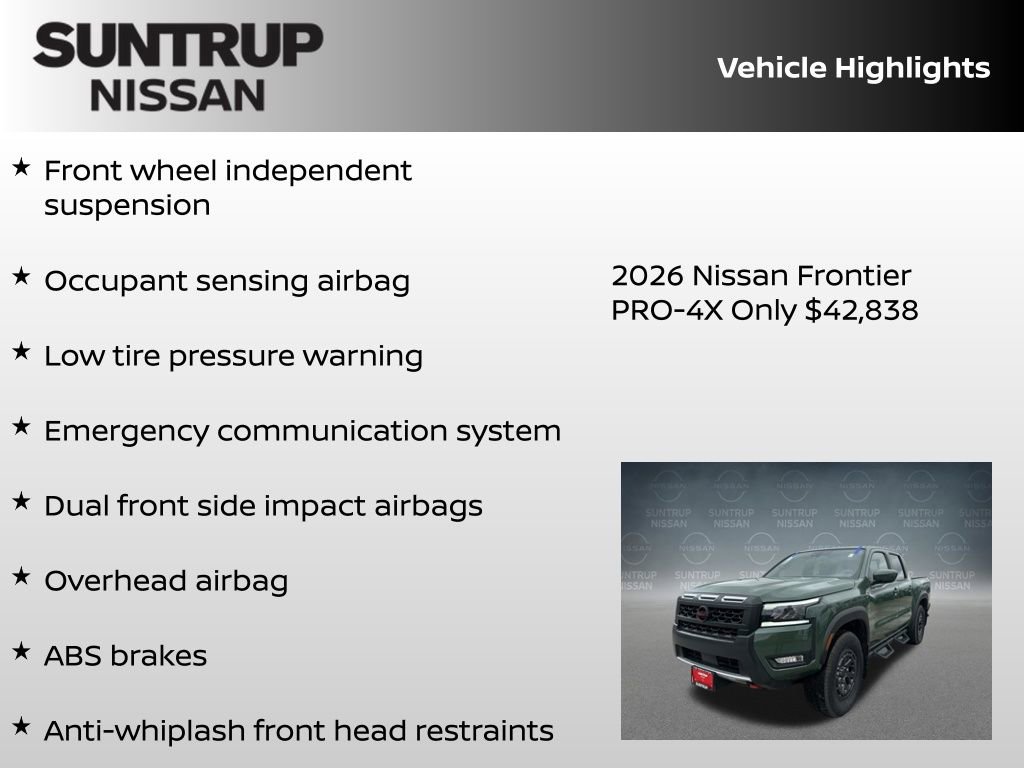 New 2026 Nissan Frontier PRO-4X w/ Tow Package image 16