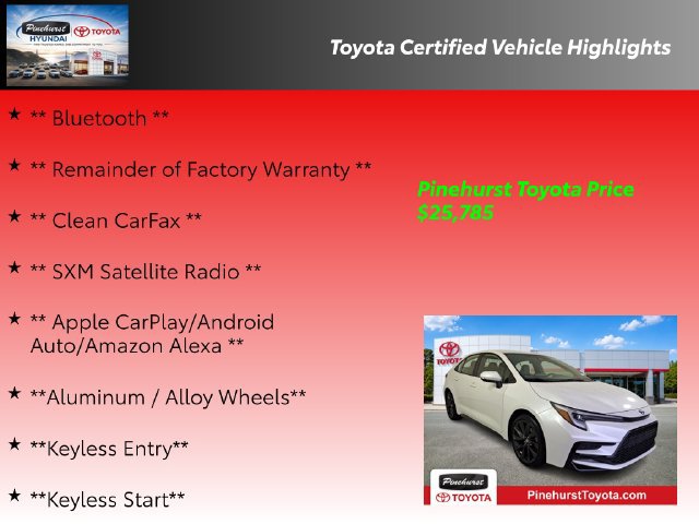 Certified 2024 Toyota Corolla SE w/ Convenience Package FWD image 19