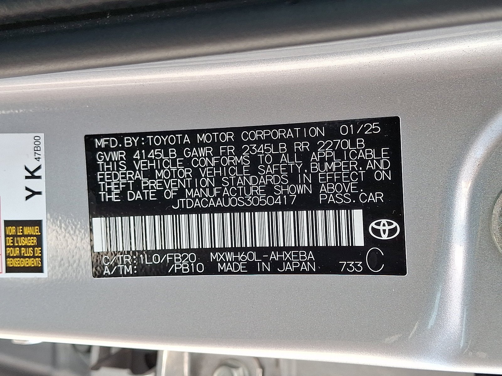Used 2025 Toyota Prius LE FWD image 28
