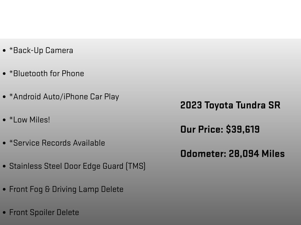 Used 2023 Toyota Tundra SR w/ SR Tow Package AWD/4WD image 12