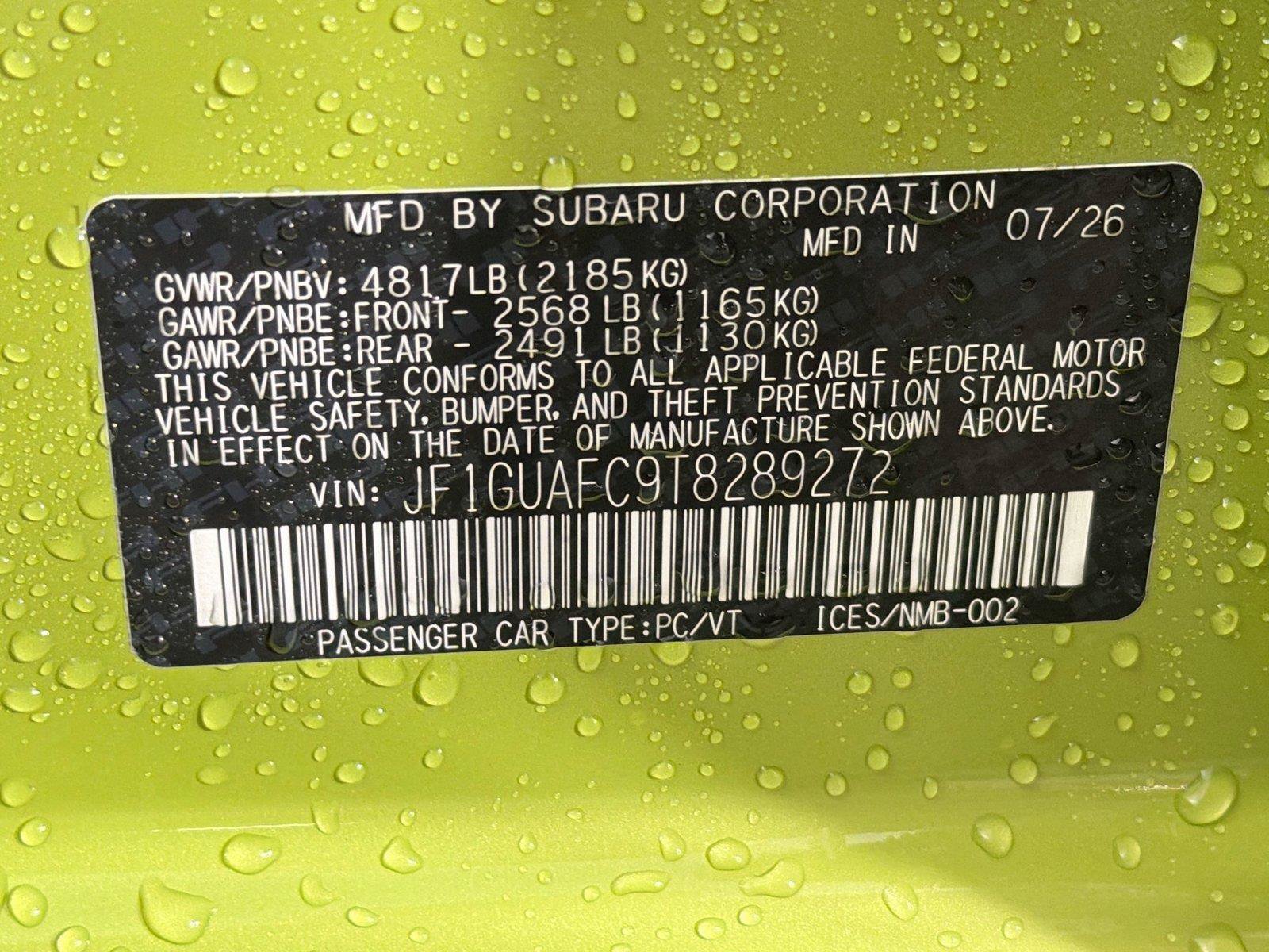 New 2026 Subaru Impreza 2.0i Sport AWD/4WD image 34
